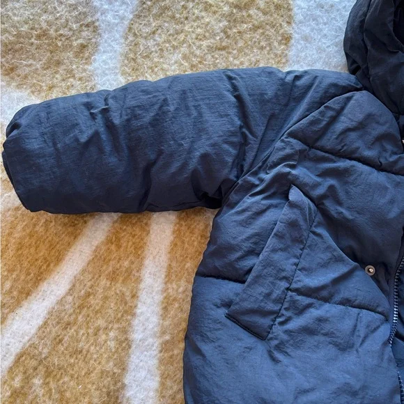 Zara Kids Navy blue winter Puffer Coat age 3 - Picture 2 of 7